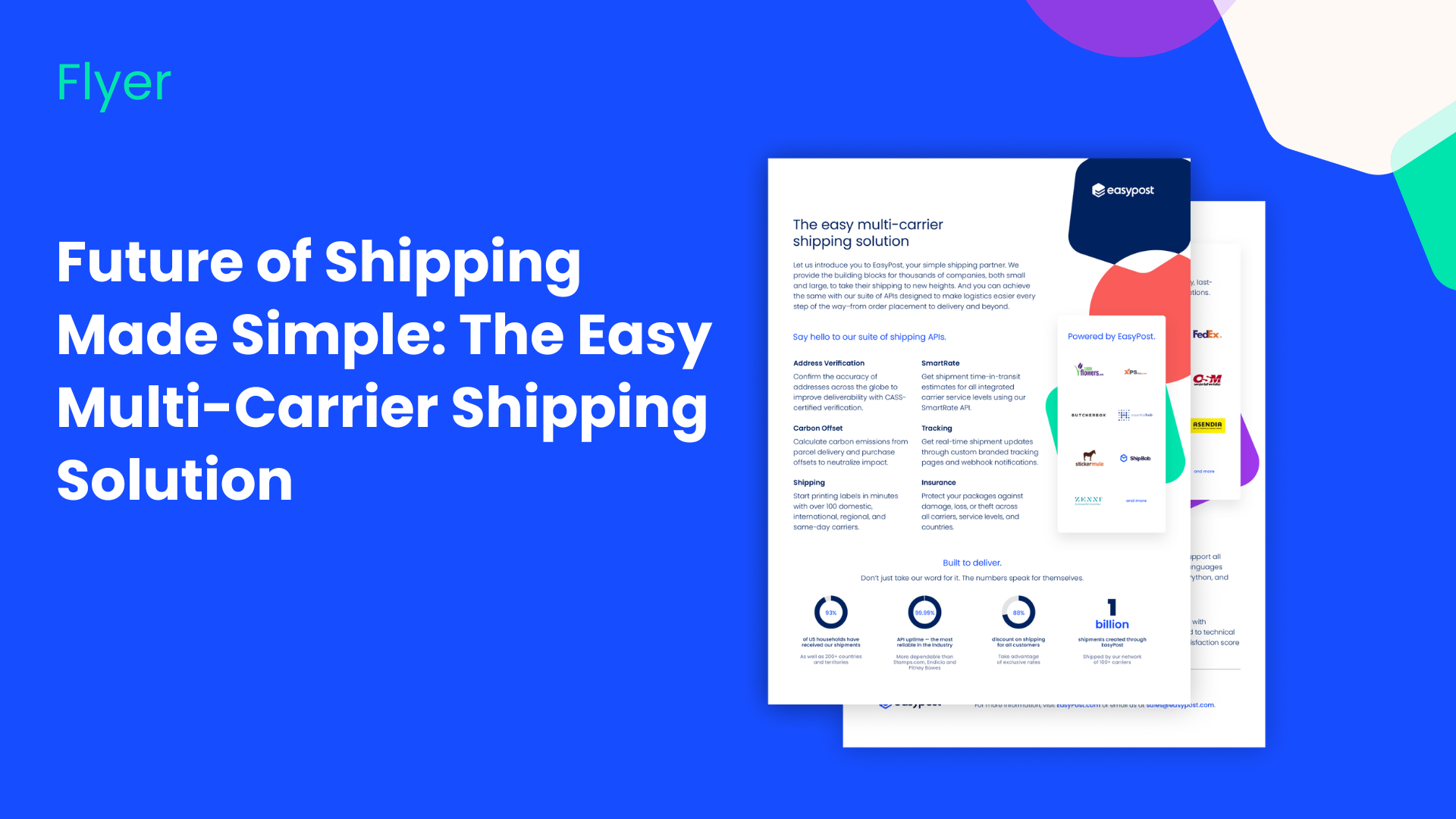 Future of Shipping Multi-Carrier Shipping Flyer
